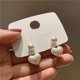 thumbnail image 1 of Pendientes de plata 925 ENTASSER con forma de aguja perlas de amor para niña, 1 of 5