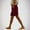 Wine, variant on Juslio Shorts for Women Casual Breathable, Linen Button Sporty Elastic Waist with Pockets Army Green Shorts