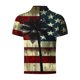 thumbnail image 5 of Blusa y camisa de manga corta con cuello vuelto para hombre, estilo casual, de moda, de manga corta, con botones estampados y cuello vuelto, blusa de poliéster para hombre., 5 of 5