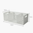 thumbnail image 7 of Cheers.US Plastic Stackable Storage Bins for Pantry, Stackable Bins for Organizing Food, Kitchen, and Bathroom Essentials Fruit Separated Drain Basket for Kitchen-12.6" x 5.91" x 4.72", 7 of 7