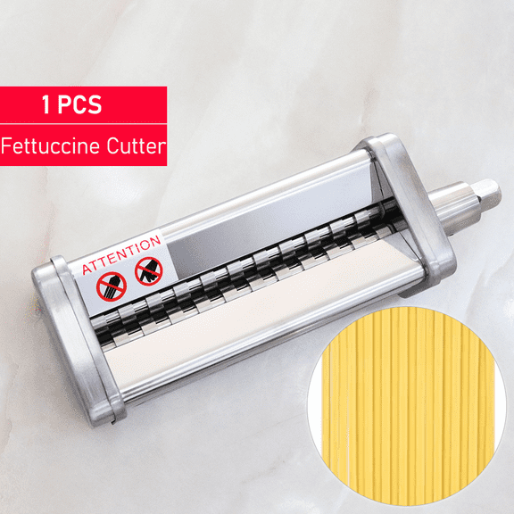 Fettuccine Cutter Attachment for KitchenAid Stand Mixers, Stainless Steel Pasta Maker Fettuccine Noodles Cutter Only