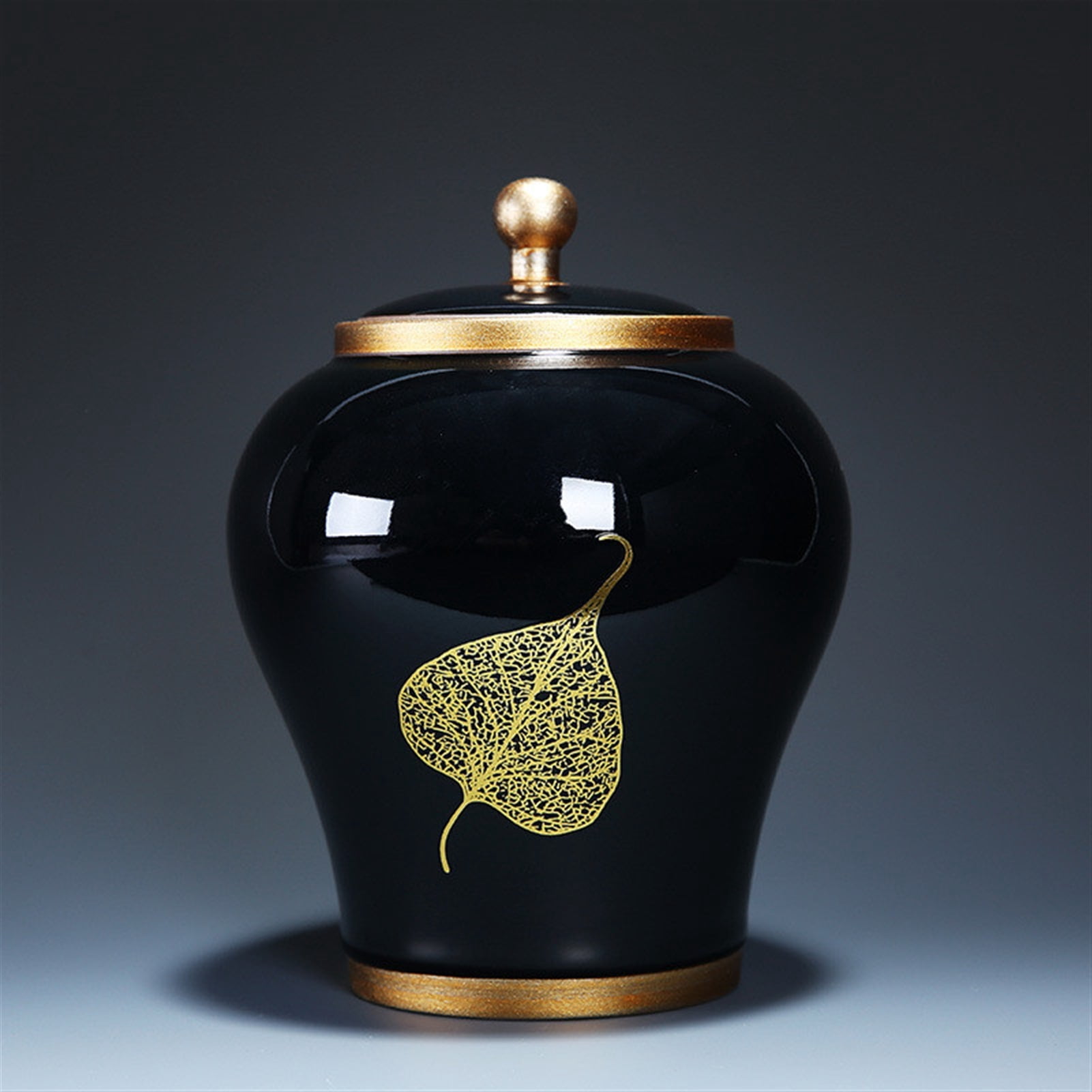 Gradient Glaze Ceramic Funeral Pet Urn For Memorials Holds Up To 40 Cubic Inches Of Ashes Pet Cremation Urn For Ashes