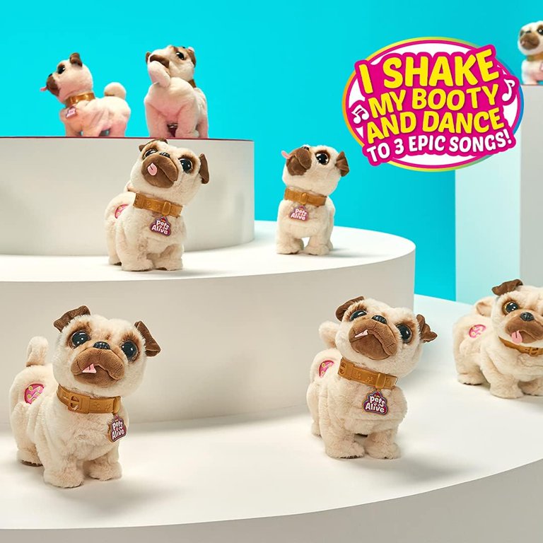 ZURU Pets Alive: Poppy The Booty Shakin? Pug - Walmart.com