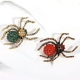thumbnail image 2 of maskred Femmes Rétro Strass Araignée Broche Animal Vêtements Pull Broche Épingle Filles Alliage Corsage Rouge, 2 of 8