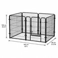 thumbnail image 3 of JaxSteam 63" Extra Tall Dog Cage & Dog Crate with Divider, Indoor Dog Kennel & Puppy Playpen, Black, 63"L x 31.5"W x 39.4"H, 3 of 9