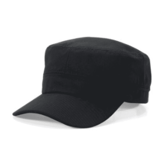 TELOLY Sun Hat Korean Style Men and Women Summer Outdoor Breathable Fedora Hats for Men Solid Color Polyester Fabric Flat Top Sun Hats for Women,Black