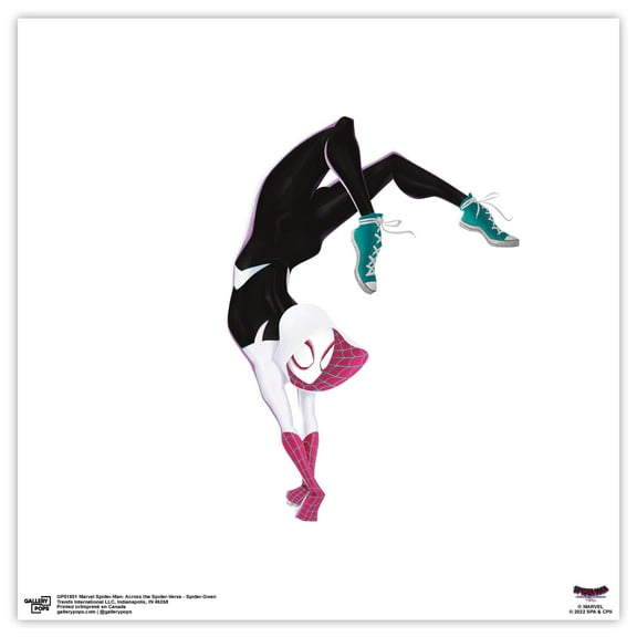 Gallery Pops Spider-Man: Across the Spider-Verse - Spider-Gwen Wall Art, Unframed Version, 12" x 12"
