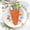 A, variant on Easter Carrot Silverware Pocket, Festive Table Decor Cutlery Pouch for Knives & Forks, Orange