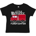 thumbnail image 3 of Inktastic Red Fire Little Firefighter White Text Boys or Girls Toddler T-Shirt, 3 of 5