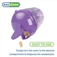 thumbnail image 4 of Ezy Dose Vitamin Organizer, 6 Large Compartments for Monthly, 30-Day Storage, plastic, 4 of 9