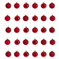 thumbnail image 1 of NearlyNatural D1055-RD 2.5 in. Holiday Christmas Shatterproof Ornament Set with Re Useable Storage Container, Red - 30 Count, 1 of 3