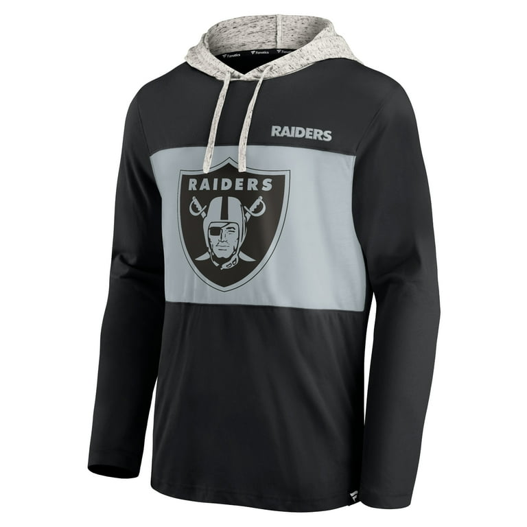 Men s Fanatics Branded Black Las Vegas Raiders Long Sleeve Hoodie T Shirt