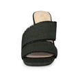 thumbnail image 6 of BLISSFUL STEP Slide Heels Mules Block Heel Sandals for Women Black 9, 6 of 6