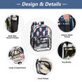 thumbnail image 5 of PVC Transparent Backpacks Clear Backpack for Travel and Outings Peach Ice Cream Pattern, 5 of 7