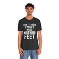 thumbnail image 5 of Can't throw stones while washing feet humble Christian  Unisex T-shirt, 5 of 8