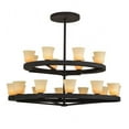 thumbnail image 2 of Meyda Tiffany 156086 Loxley Piedmont 20 Light 72" Wide Ring Chandelier - Dark Roast, 2 of 5
