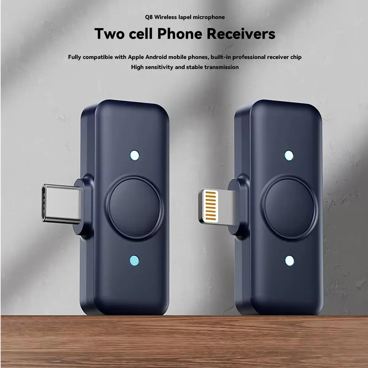 Wireless Lavalier Microphone for iPhone iPad Android With Charging Case Audio Smartphone Audio Smartphone Portable Clip Lapel Receiver Equipment Device Recording Usb Wearable wireless microphone stre