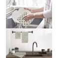 thumbnail image 5 of St. Patrick's Day Kitchen Dish Towels for Drying Dishes Set of 4, Green Lucky Clovers Pink Love Heart Waffle Weave Microfiber Hand Tea Bathroom Towels Quick Dry & Absorbent Towel 15.7x23.6, 5 of 7