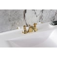 thumbnail image 4 of Kingston Brass KB952APL American Patriot Mini-Widespread Bathroom Faucet with Pop-Up Drain, Polished Brass, 4 of 7