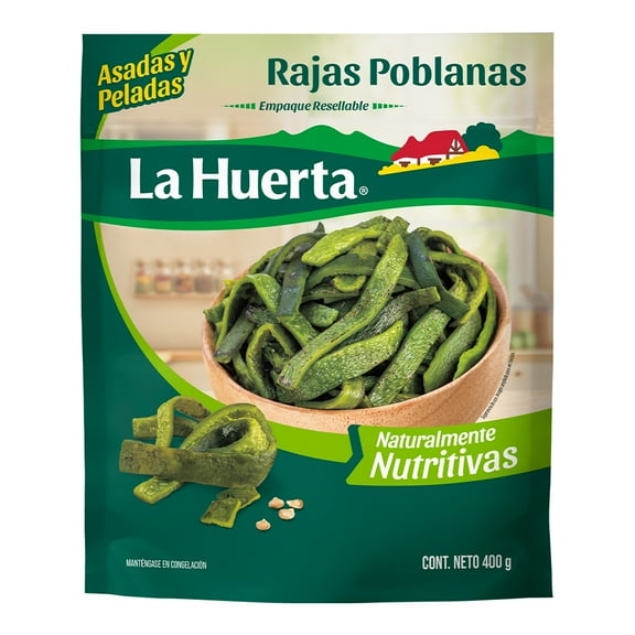 Rajas poblanas La Huerta 400 g
