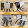 thumbnail image 4 of Ottomanson Striped Indoor Doormat 2'3" x 3' - Non Slip Low Pile Area Rug for Entryway, Multicolor, 4 of 11