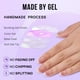 thumbnail image 4 of Press on Gel Nails BtartBox French Tip Short, 30 unidades, 4 of 8