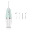 thumbnail image 1 of Graflsoa Rechargeable Portable Water Flosser with 230ml Detachable Tank, 360° Rotating Nozzle, 3 Cleaning Modes, 4 Interchangeable Tips, IPX7 Waterproof, Mint Green HX-902, 1 of 7