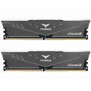 TEAMGROUP T-Force Vulcan Z DDR4 32GB Kit (2x16GB) 3600MHz (PC4-28800) CL18 Desktop Memory Module Ram TLZGD432G3600HC18JDC01 - Gray