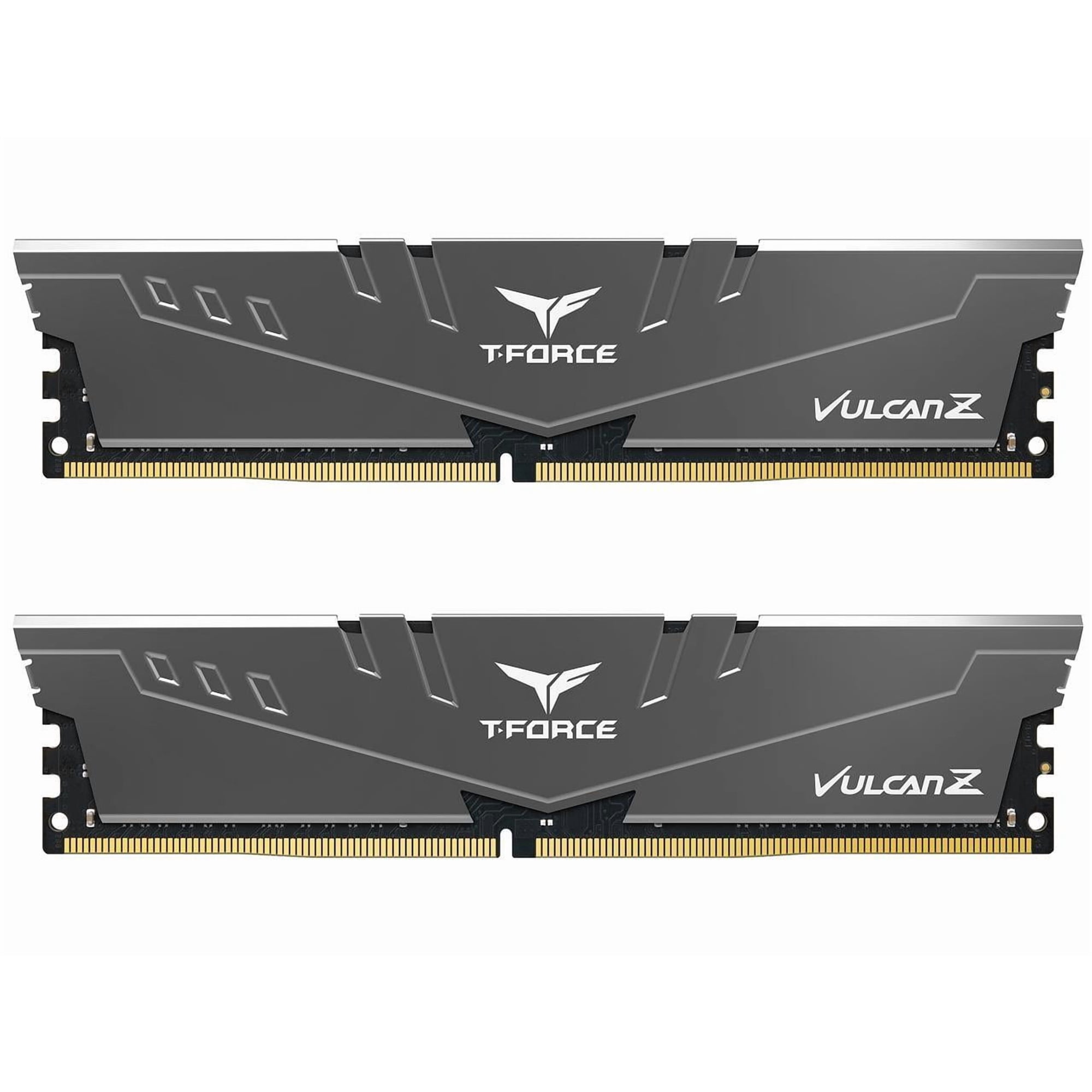 TEAMGROUP T-Force Vulcan Z DDR4 32GB Kit (2x16GB) 3600MHz (PC4-28800) CL18 Desktop Memory Module Ram TLZGD432G3600HC18JDC01 - Gray