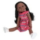 thumbnail image 2 of Exquisita Muñeca De Niña, Muñeca De Niña Negra Vivid Lovely Regalo De Cumpleaños De 15 Pulgadas Para Tienda De Muñecas Anggrek Otros, 2 of 8