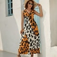 thumbnail image 2 of Leopard Print Pattern Art Sleeveless Dress Women's Summer Suit Dresses for Women 2025 Luxury Party Dress, 2 of 7