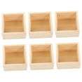 thumbnail image 4 of WRITWAA 6Pcs Wooden Crates for Storage Small Organizers Beige Color, 4 of 8