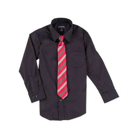 George Boys Packaged Dress Shirt-Tie
