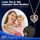 thumbnail image 2 of Set de regalo AddWel de rosas auténticas preservadas con collar «I Love You», 2 of 9