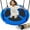 Blue, variant on SereneLife 40" Saucer Swing - Outdoor Swing Set with Universal Hanging Kit, Swinging Seat Spinner with Pillow & Carry Bag, Weatherproof, Water-Resistant, Supports Up to 700 lbs, Rainbow