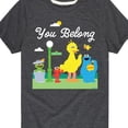 thumbnail image 3 of Sesame Street - You Belong - Toddler and Youth Short Sleeve Graphic T-Shirt, 3 of 5