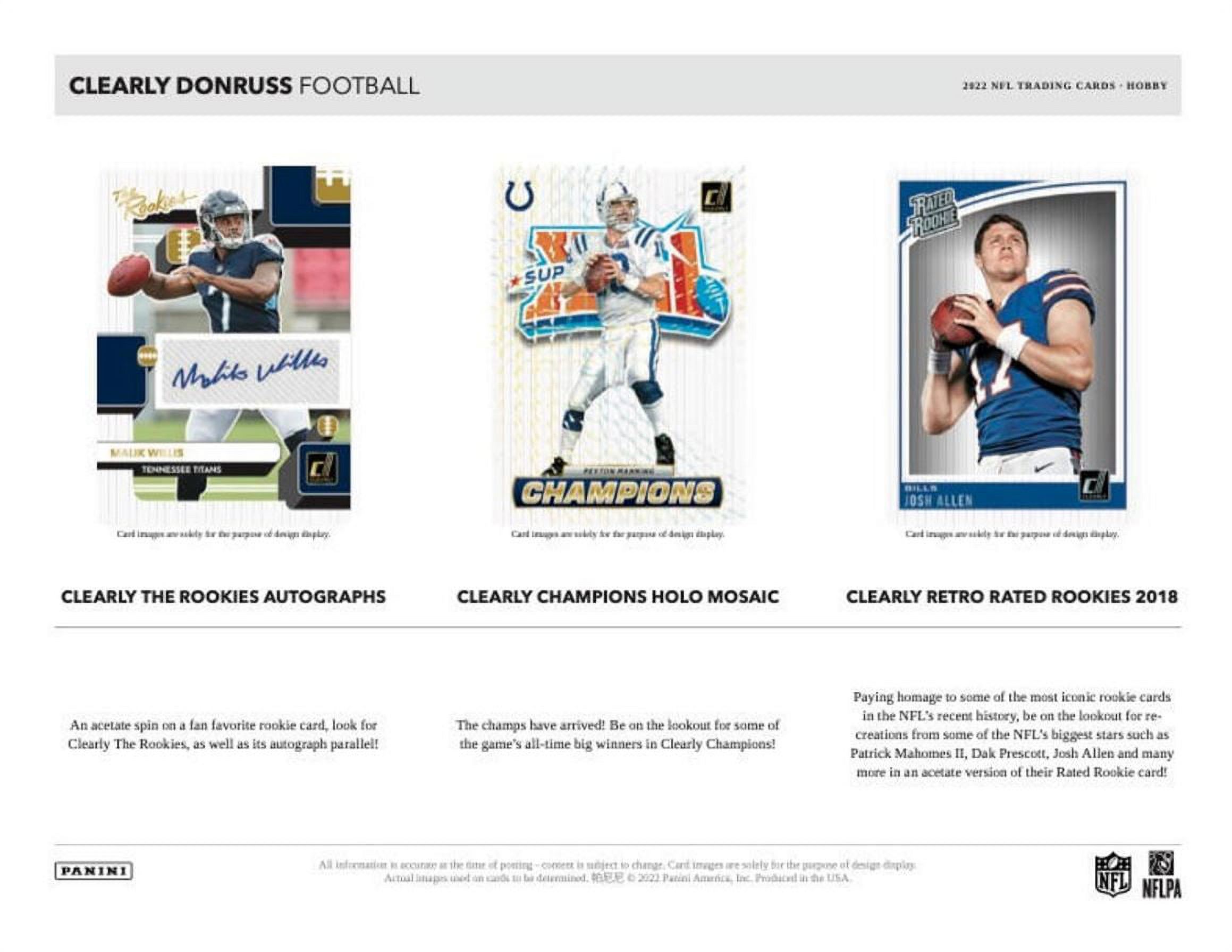 2021 Donruss Clearly Football Hobby Box