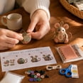 thumbnail image 2 of Patchwork Mouse DIY Kit, Fabric Sewing Craft Set for Handmade Decorations, Creative Stitching Project Kit for Home Decor and Craft Lovers, 2 of 5
