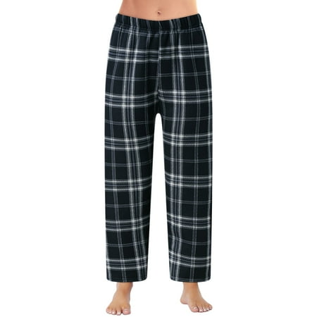 

Women Pants Winter Thick Warm Plaid Pajama Pants Soft Pants Loose Homewear Sleepwear Pants Trousers