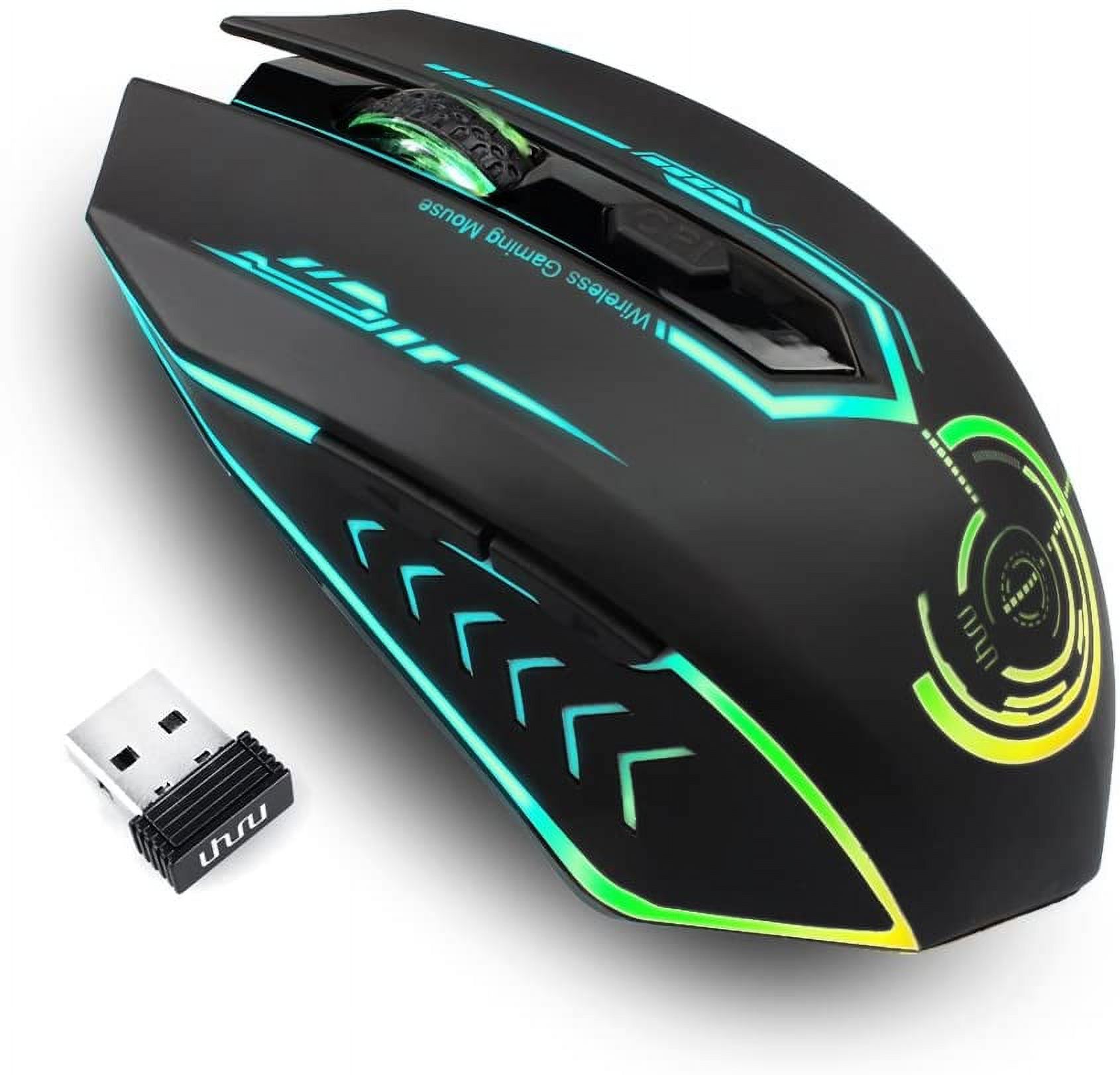 Wireless Gaming Mouse up to 10000 DPI, UHURU Rechargeable USB PC Computer Mouse