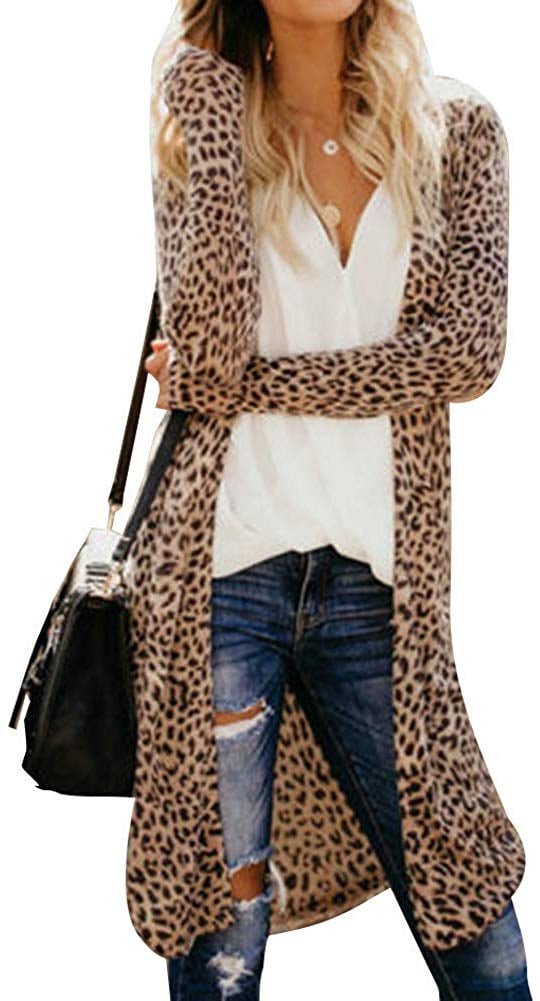 cheetah cardigan walmart
