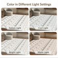 thumbnail image 7 of ODIKA 4'x6' Black White Geometric Banded Washable Area Rug Contemporary Striped Motif with Diamond Cross for Home Office, Under Desk, Non-Slip Chair-Friendly, Flatwoven, 7 of 7