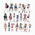 thumbnail image 3 of Amyove 75pcs Sailor Moon Suitcase Stickers Cute Cartoon Computer Laptop Skateboard Paster, 3 of 9