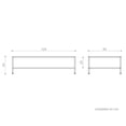 thumbnail image 1 of Mesa Centro TRAZO 120x60 Blanco Semi mate-Roble PEME DOMUS TRAZO/Mesa, 1 of 4