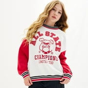 Girls 7-16 Limited Too Fleece Crew Pullover Color: White Size: X LARGE