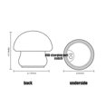 thumbnail image 3 of Silicone Colorful Mushroom Night Light 0.8W, 3 of 5