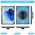 thumbnail image 2 of Armor Case Designed for Microsoft Surface Pro 9 Case, with Hand Strap Heavy Duty Protection Kickstand Shockproof Military Drop Tested Rugged Case for Surface Pro 9 2022 Release - Blue, 2 of 12