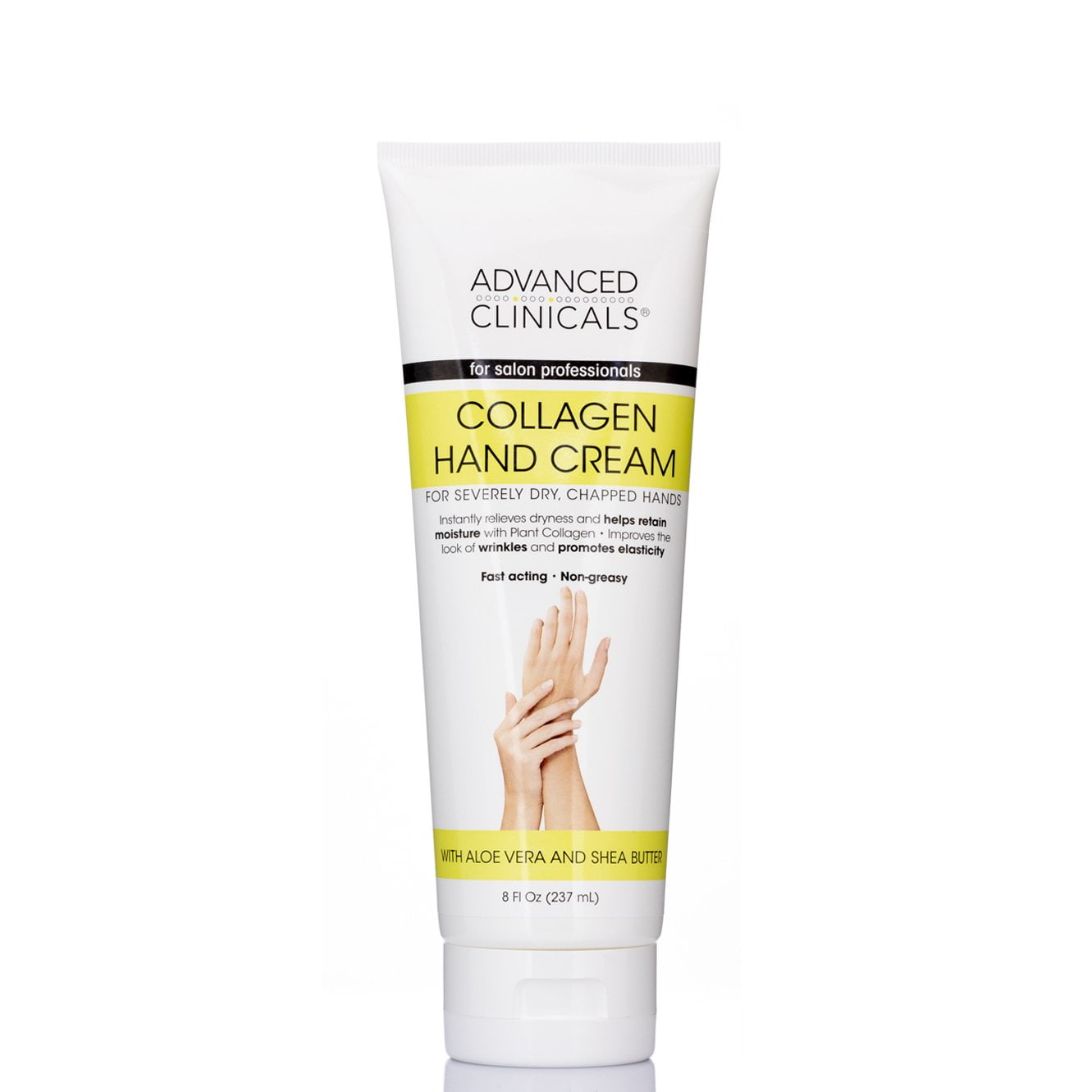 Advanced Clinicals Collagen Hand Cream for Severely Dry Hands and