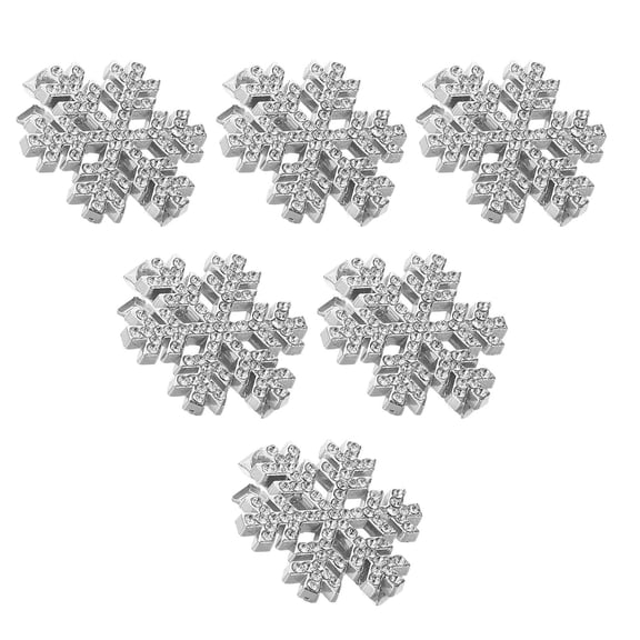 Milisten 6-Pack No Crease Hair Clips Snowflake Styling Pins for Women Hair Accessories