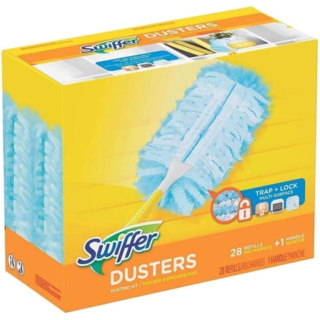 Swiffer Duster Refill + 1 Handle (28 Ct.) Great (Pack of 2)